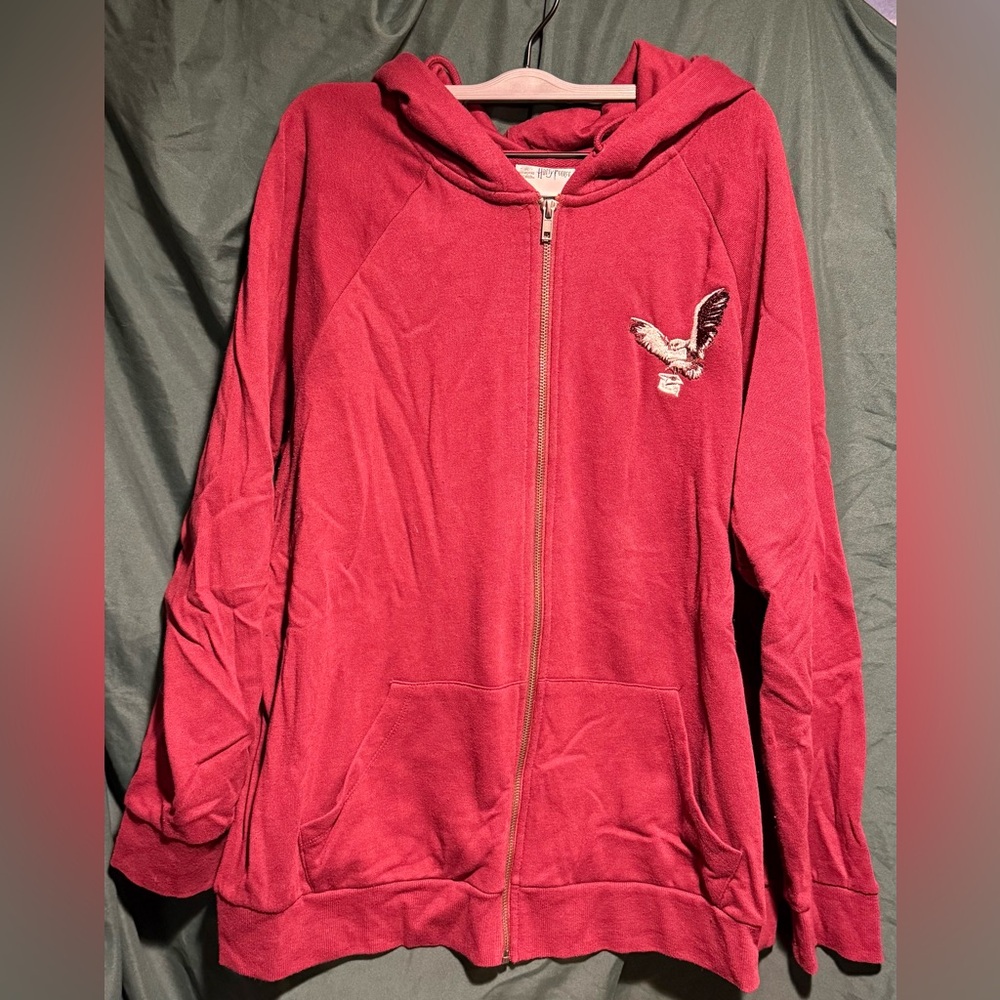 Harry Potter Maroon Zip-Up Hoodie (2x)